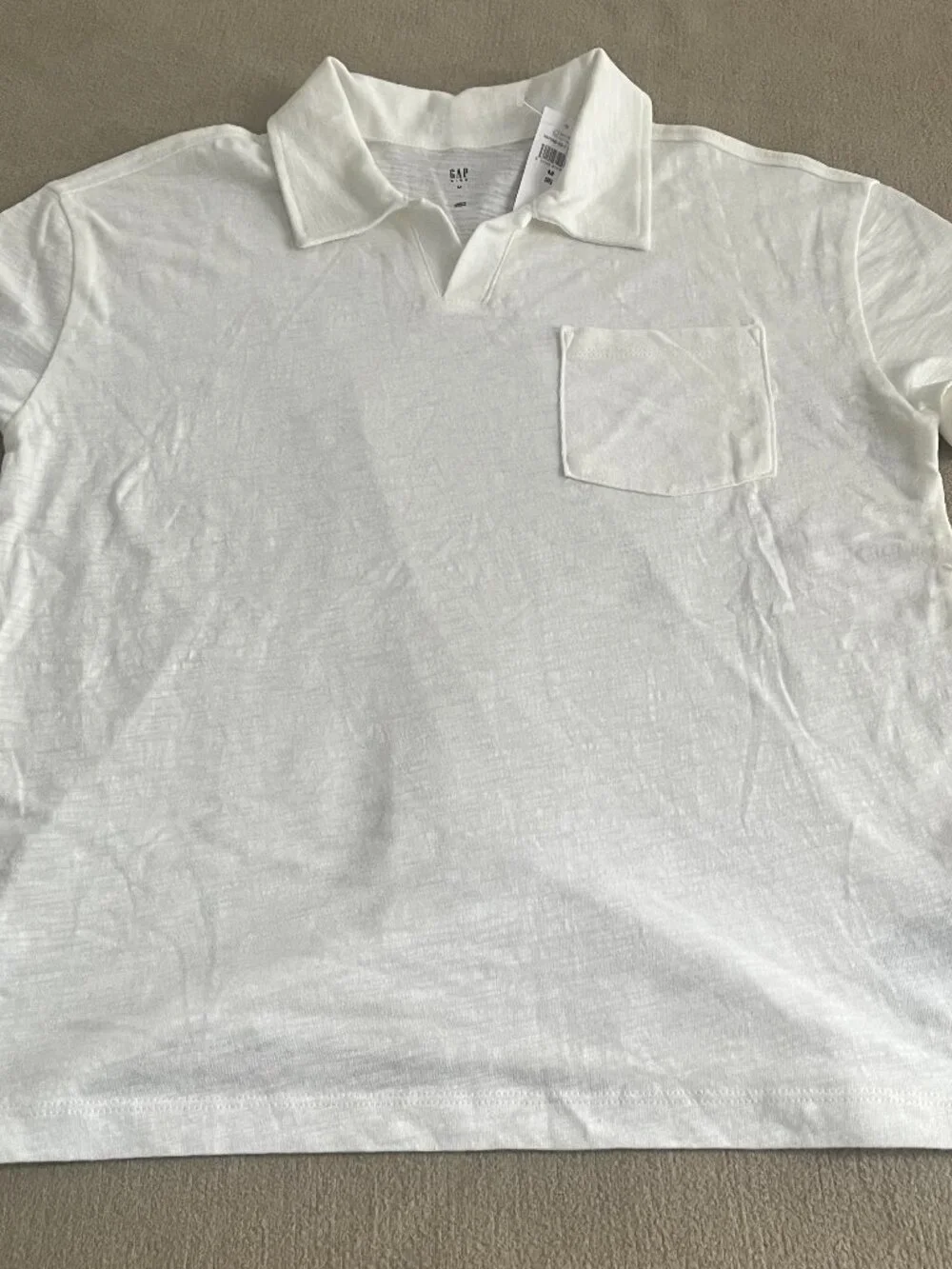 Gap Kids Boys White T-shirt Short Sleeves Size M 8 NWT